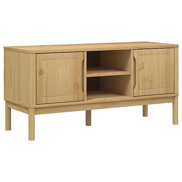 vidaXL TV-Schrank FLORO Wachsbraun 114x43x55 cm Massivholz Kiefer 374014 günstig online kaufen
