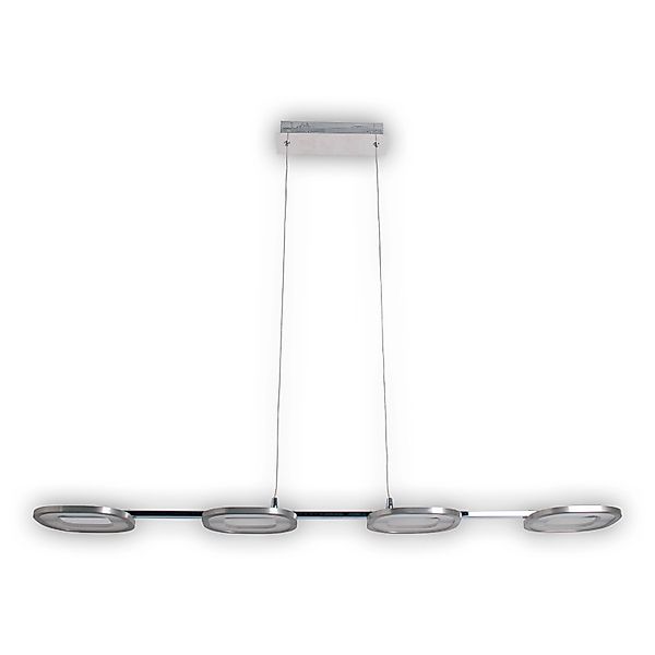 Näve LED-Pendelleuchte Beam Stahl-Blank 150 cm x 100 cm x 16 cm 4er-Set günstig online kaufen