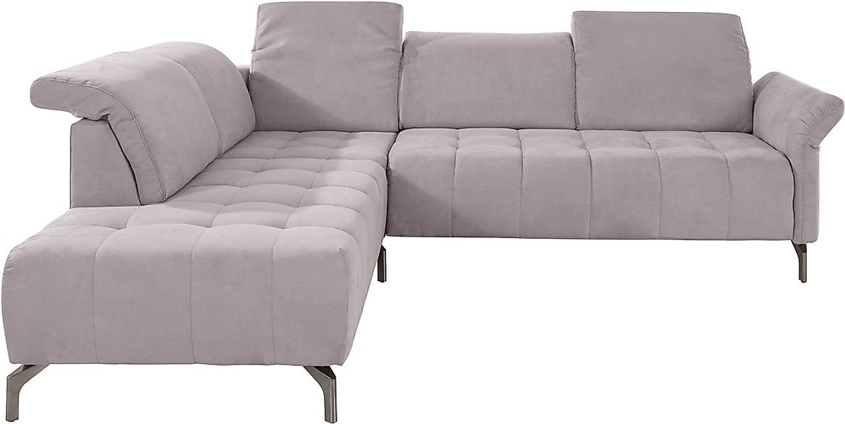 INOSIGN Ecksofa »Fresh L-Form«, Federkern, wahlweise Kopfteilverstellung un günstig online kaufen