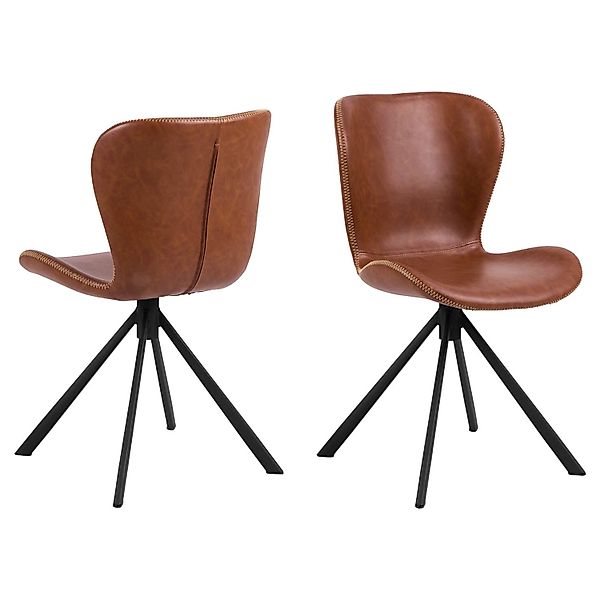 ebuy24 Batilda -A1 Esszimmerstuhl Drehfunktion PU Kunstleder Braun günstig online kaufen