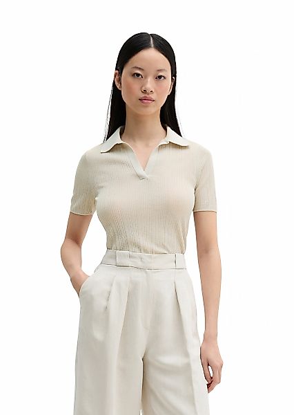 Marc OPolo Polokragenpullover "aus edlem Viskose-Leinen-Mix" günstig online kaufen