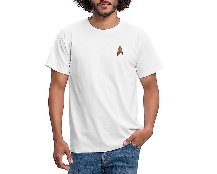 Spreadshirt T-Shirt Star Trek Delta Abzeichen Uniform Goldmuster Männer T-S günstig online kaufen