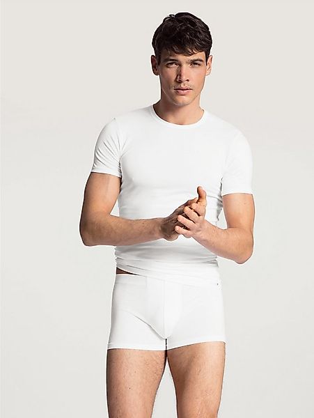 CALIDA Rundhalsshirt Evolution schmale Passform, Kurzarm, weich, Single Jer günstig online kaufen