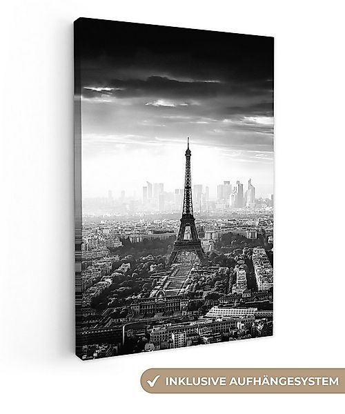 OneMillionCanvasses® Leinwandbild Paris - Skyline - Eiffelturm - Stadt - Wo günstig online kaufen