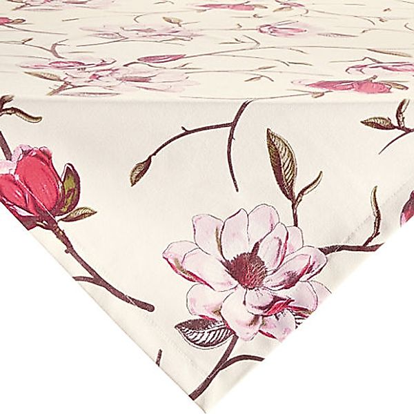 Erwin Müller Mitteldecke Mitteldecke "Magnolie", fleckabweisend Blumen günstig online kaufen