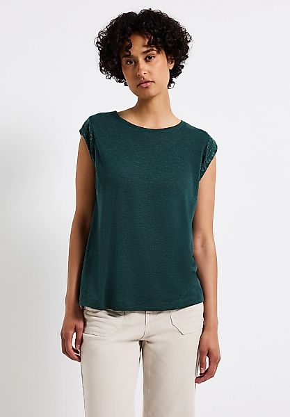 STREET ONE T-Shirt, in Melange Optik günstig online kaufen