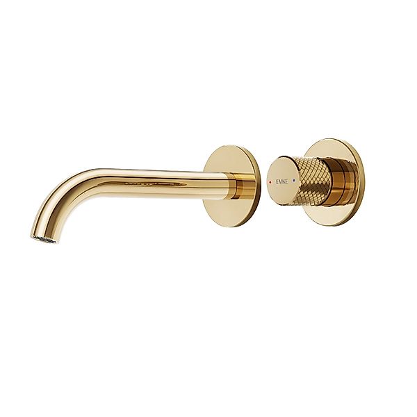 Emke Waschtischarmatur Unterputz für Wandmontage Champagnergold Wasserhahn günstig online kaufen