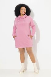 Ulla Popken Jerseykleid Sweatkleid Stehkragen Langarm günstig online kaufen