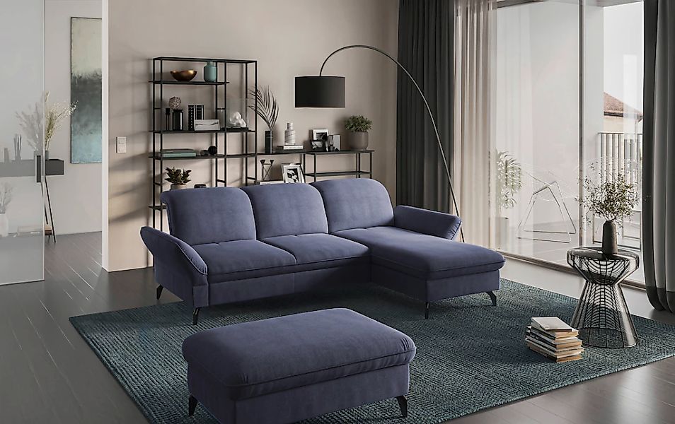 sit&more Ecksofa "Leandro L-Form" Wahlweise mit Bett-, Kopfteil - und Armle günstig online kaufen