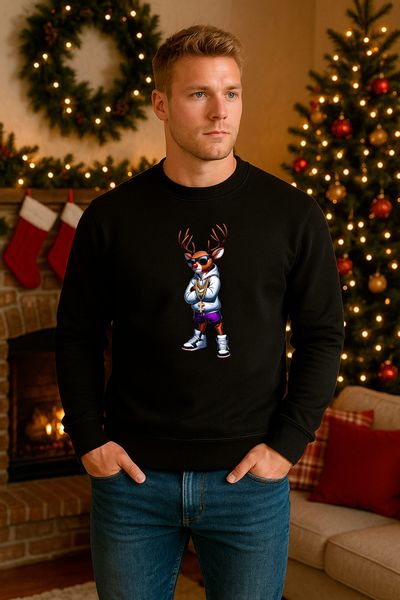 Banco Weihnachtssweatshirt Herren Weihnacht Pullover Rundhals günstig online kaufen