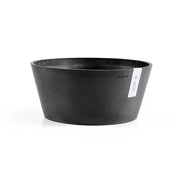 Ecopots Pflanzschale Frankfurt Dunkelgrau 40 cm günstig online kaufen