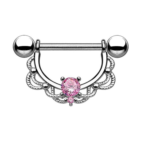 Taffstyle Intimpiercing Brustwarzenpiercing Intim beweglich Kristall günstig online kaufen