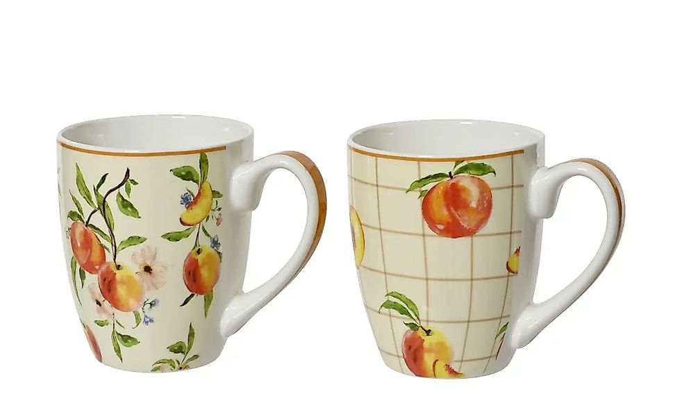 Tasse Pfirsich  sortiert   ¦ orange ¦ Porzellan ¦ Maße (cm): H: 10,6  Ø: 9. günstig online kaufen