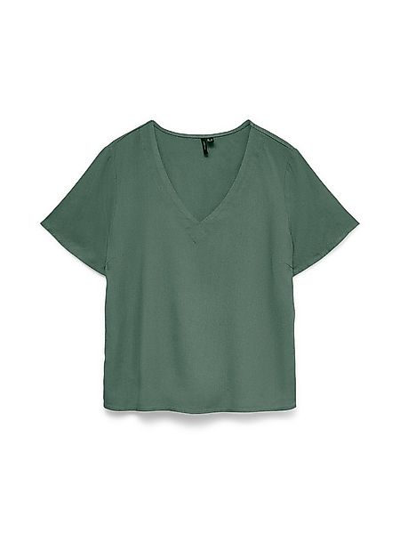 Vero Moda Blusenshirt VMMYMILO S/S V-NECK TOP WVN GA mit klassischem Schnit günstig online kaufen
