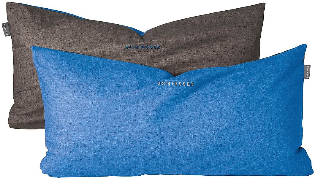 Schiesser Kissenhüllen Doubleface aus weicher Baumwolle günstig online kaufen