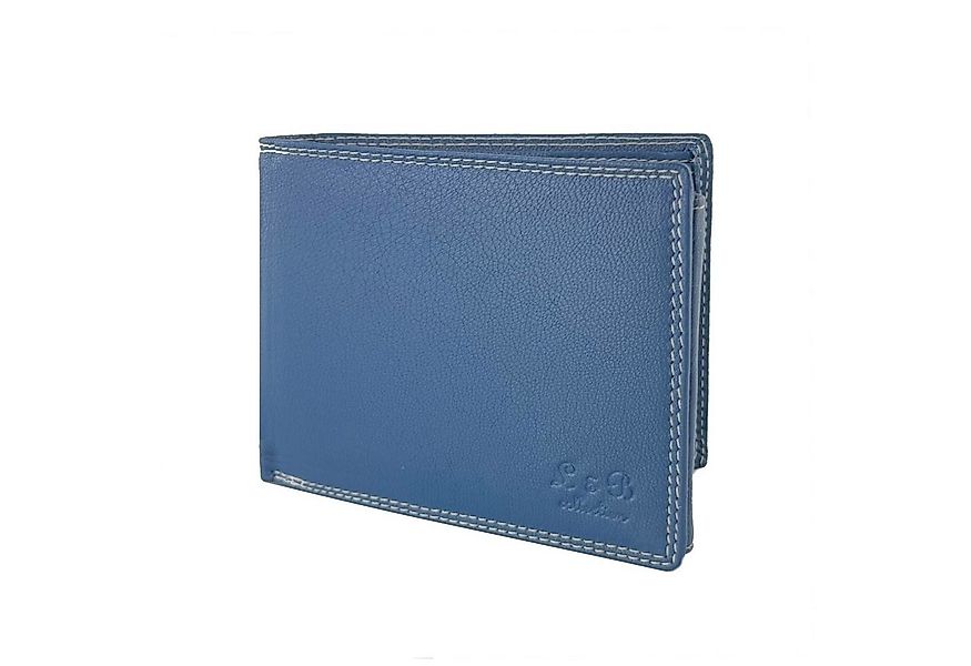 L&B Geldbörse Rindsleder Portemonnaie, integrierter RFID-Schutz >2339< Geld günstig online kaufen