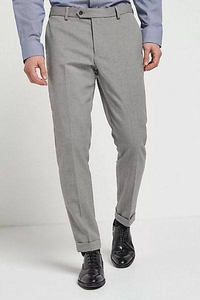 Next Anzughose Anzug mit Fischgratmuster: Slim Fit Hose (1-tlg) günstig online kaufen