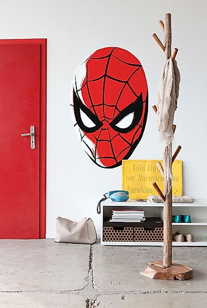 Komar Wandtattoo "Spider-Man Portrait - Größe 125 x 125 cm" rund und selbst günstig online kaufen