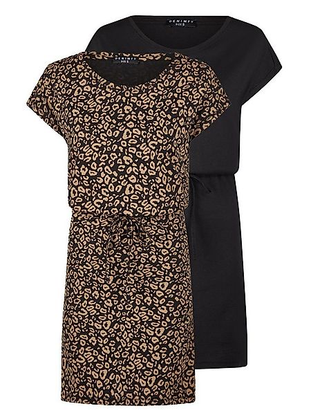 DENIMFY Sommerkleid Damen Kleid DFBella A-Linie Kurzarm Sommerkleid mit Run günstig online kaufen