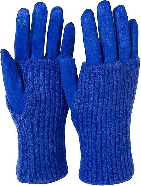 styleBREAKER Strickhandschuhe Touchscreen Stoff Handschuhe mit abnehmbarer günstig online kaufen
