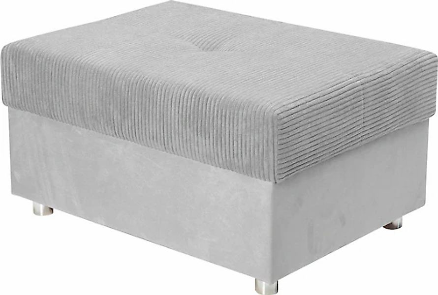 COLLECTION AB Hocker »Italia« Inklusive komfortablen Federkerns, in Cord-Sa günstig online kaufen
