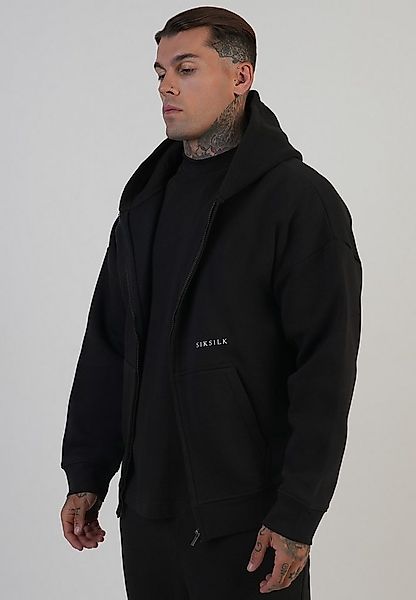 Siksilk Hoodie SikSilk Herren Hoodie mit Grafik und durchgehendem Reißversc günstig online kaufen