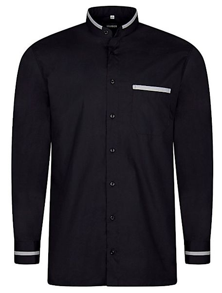 Huber Hemden Langarmhemd HU-0561 Stehkragen, Regular Fit - gerader Schnitt, günstig online kaufen