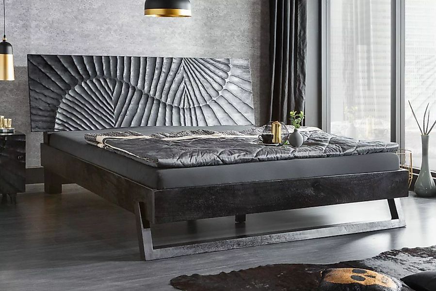 riess-ambiente Bett SCORPION 180x200cm schwarz (Einzelartikel, günstig online kaufen