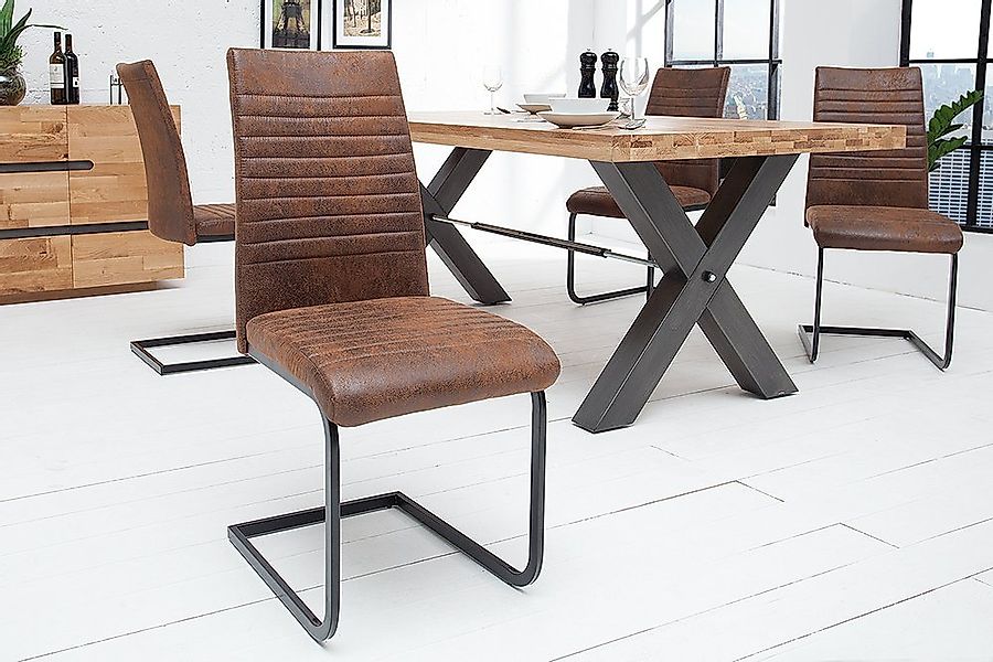 riess-ambiente Freischwinger APARTMENT braun / schwarz (Einzelartikel, 1 St günstig online kaufen