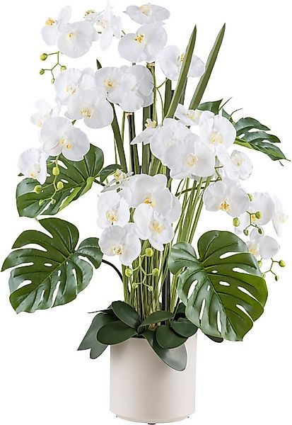 Kunstorchidee Orchidee Phalaenopsis, Creativ green, Höhe 110 cm, mit Gräser günstig online kaufen