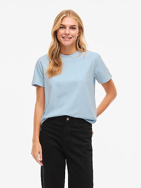 Vila Kurzarmshirt "VINORA S/S T-SHIRT - NOOS" Baumwollmischung, regular fit günstig online kaufen