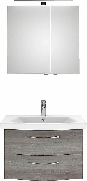 Saphir Badmöbel-Set »6005 Sprint 2-teilig, Keramik-Waschtisch mit LED-Spieg günstig online kaufen