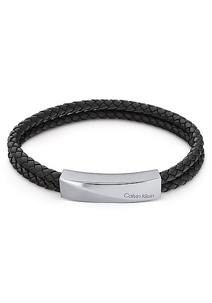 Calvin Klein Lederarmband Schmuck Edelstahl Armschmuck Lederarmband Wickela günstig online kaufen