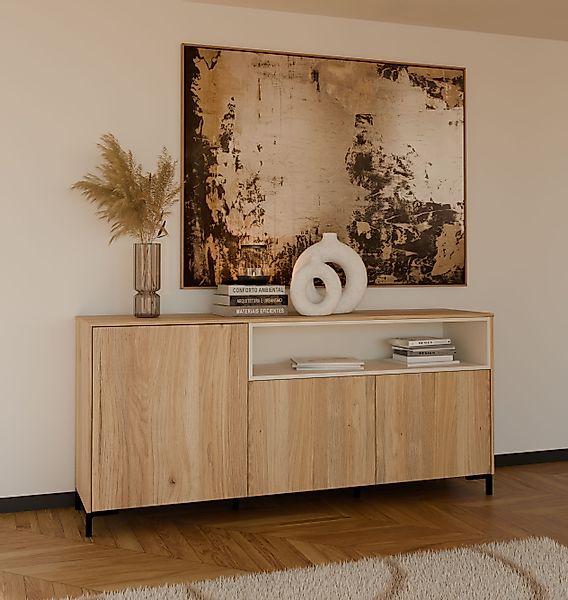 FORTE Sideboard "Galactique", Sideboard, Grifflos, Push To Open, Stauraum günstig online kaufen