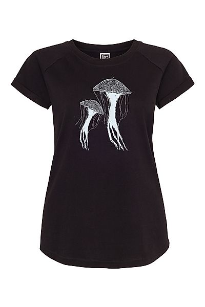 Frauen Raglan T-shirt Mit Quallen Biobaumwolle Ili4 günstig online kaufen
