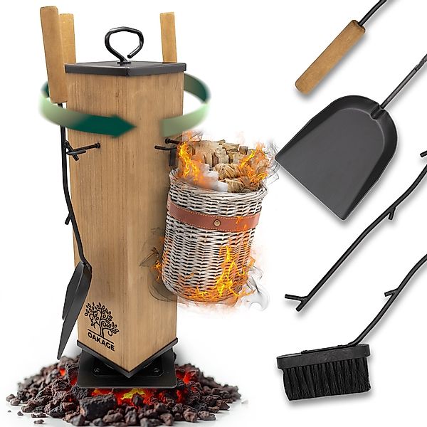OAKAGE Kamingarnitur Kaminbesteck – Stilvolles Design günstig online kaufen