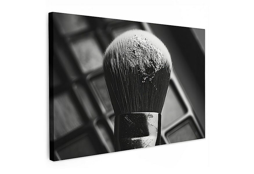 OneMillionCanvasses® Leinwandbild Make-up-Pinsel - Vintage - Schwarz und we günstig online kaufen