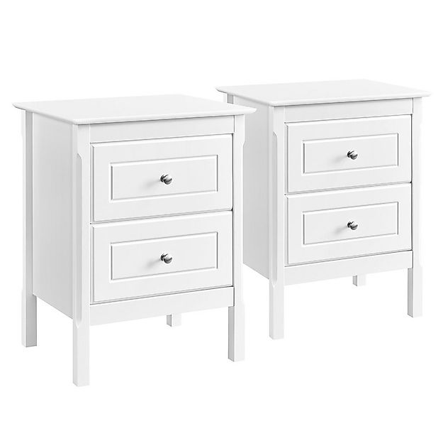Yaheetech Nachttisch (2-St), Nachtschrank Beistelltisch mit 2 Schubladen fü günstig online kaufen