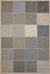 Andiamo Teppich "Clyde 2" rechteckig 5 mm Höhe Flachgewebe, Patchwork Desig günstig online kaufen