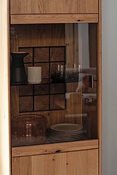 MCA furniture Vitrine Highboard Freeport, Ast-/ Balkeneiche, LED Beleuchtun günstig online kaufen