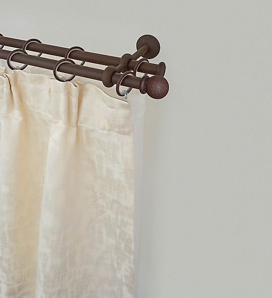 GARESA Gardinenstange »ESPERANCA« Ø 16 mm 2 läufig-läufig Wunschmaßlänge ru günstig online kaufen