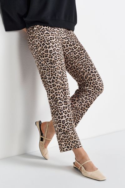 RICHROYAL Bundfaltenhose mit Leo-Print günstig online kaufen