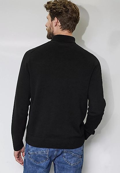 STREET ONE MEN Rollkragenpullover, aus reiner Baumwolle günstig online kaufen