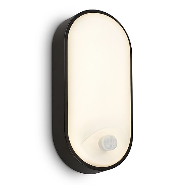 Briloner LED Wandleuchte Bewegungsmelder IP65 Schwarz günstig online kaufen