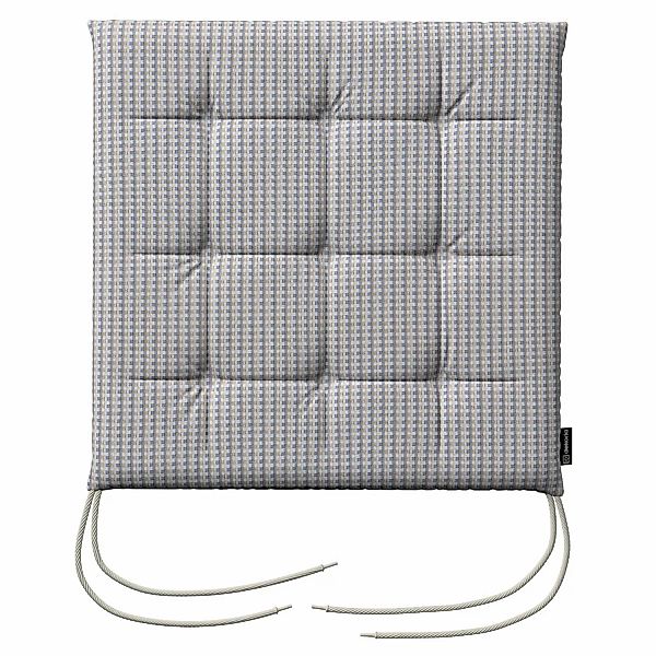 Stuhlkissen Jonas mit Bindeschnur, beige-blau, 40 x 40 x 3,5 cm, Living II günstig online kaufen