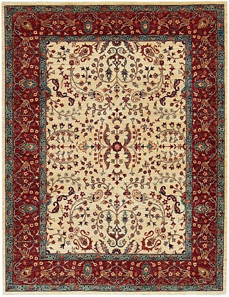 morgenland Wollteppich »Afghan Teppich handgeknüpft beige«, rechteckig günstig online kaufen