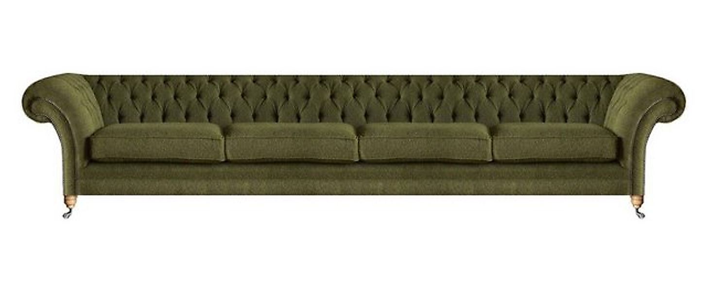 JVmoebel Chesterfield-Sofa Grün Modern Sofa Viersitzer Couch Wohnzimmer Pol günstig online kaufen