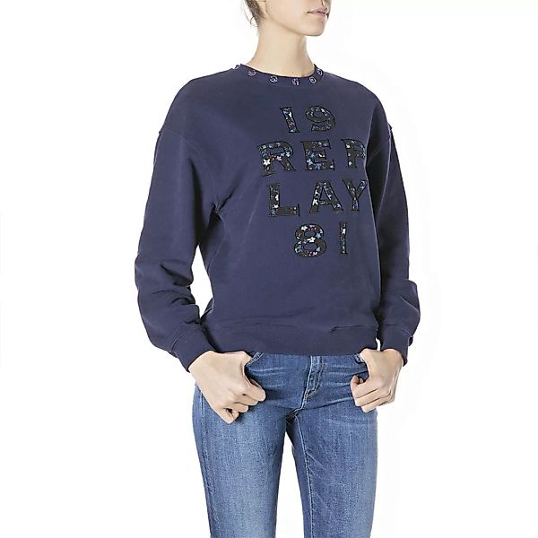 Replay W3551m.000.22890cs Sweatshirt S Midnight Blue günstig online kaufen