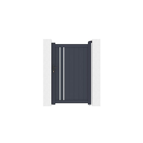 Casanoov Tor 1 M Giona H 1 6 M & 2 Eifel Pfosten H 190 Cm Grau günstig online kaufen