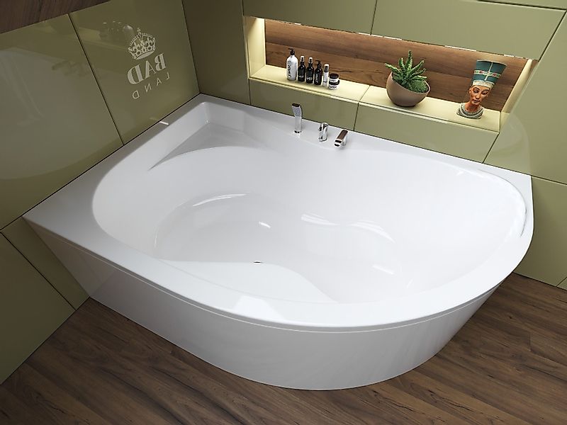 KOLMAN Badewanne Eckbadewanne Dora 170x110, (Links/Rechts), günstig online kaufen